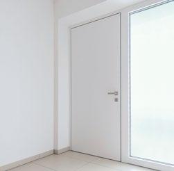 ) Sposoby otwierania Drzwi rozwierane do wewnątrz Drzwi rozwierane na zewnątrz Izolacyjność cieplna Izolacyjność cieplna odpowiednia dla domu pasywnego U W < 0,8 W/m 2 K Izolacyjność cieplna