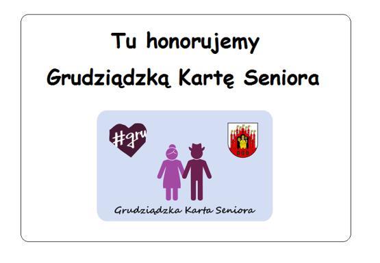 Aktualny katalog uprawnień przysługujących uczestnikom Programu Grudziądzka Karta Seniora jest dostępny: w Biurze Obsługi Interesantów i Wydziale Spraw Społecznych Urzędu Miejskiego w Grudziądzu przy