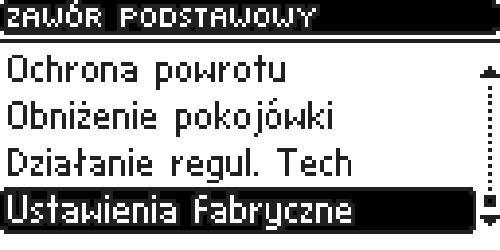 Klimosz Pellets instrukcja obsługi III.a.12) Ustawienia fabryczne Parametr ten pozwala powrócić do ustawień dla zaworu mieszającego zapisanych przez producenta.