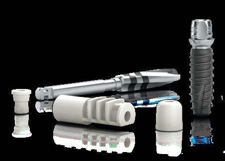 Wstępnie zamontowana baza implantu pozwala zredukować ilość etapów roboczych Doskonała