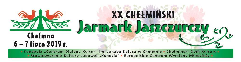 XX Chełmiński Jarmark Jaszczurczy 6-7 lipca 2019 Już od 1999 roku zapraszamy Państwa do udziału w Jarmarku Jaszczurczym - kiermaszu sztuki ludowej, któremu towarzyszą zabawy plebejskie, prezentacje