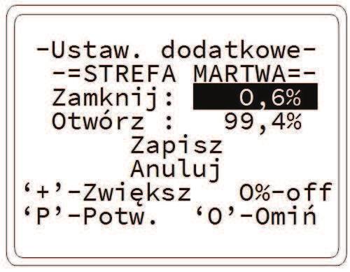 +1 " Jeeli ustawienie parametrów Fieldbus, albo opcji zwizanych z regulatorem PI zostało przeprowadzone, a w trakcie podstawowej konfiguracji nie jest moliwe wybranie odpowiedniego ródła sterowania
