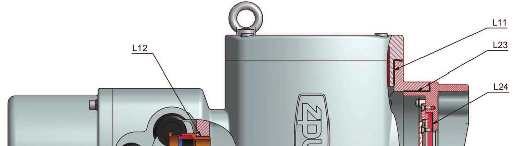 m=0,14 0,25 L13 cylindryczne 10 0,15 L5 cylindryczne 40 0,2 L23 kołnierz: 6;
