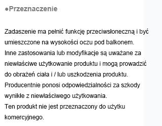Opis czesci 1 Zadaszenie 2 Element mocujacy 3 Zlacze wzmacniajace 4 Dolny wspornik 5 Element blokujacy 6 Korba reczna 7 Gorny wspornik koncowy 8