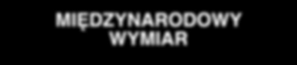 MIĘDZYNARODOWY WYMIAR Ameryka Południowa Ameryka Północna Afryka Azja Europa EUROPA Albania Anglia Armenia Austria Belgia Białoruś Bułgaria Chorwacja Czarnogóra Czechy Estonia Finlandia Francja