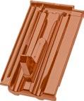 Granat 13V Granat 13V miedziany ANGOBY tekowy GLAZURY miedziany ANGOBY tekowy GLAZURY Kalenica / Grzbiet Przejścia przez połać KLAMRA DO GĄSIORÓW CERAMICZNYCH KONISCH / SATTEL /SMARAGD / TURMALIN Z