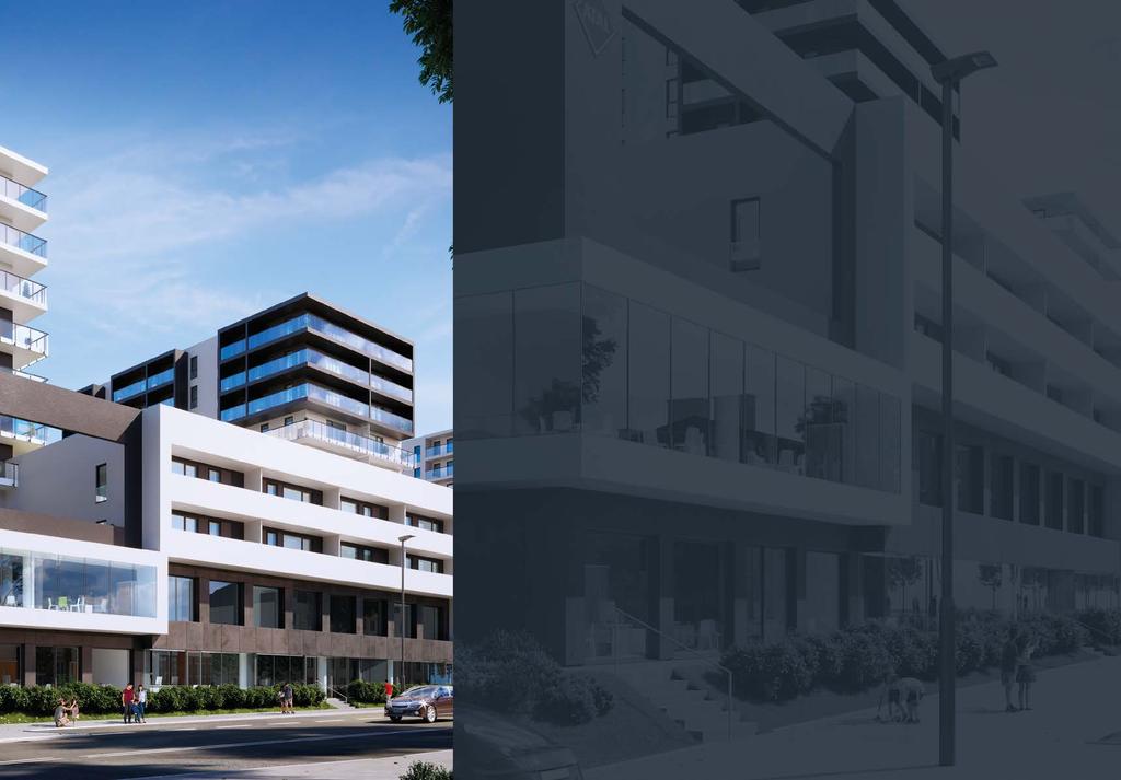 każde z mieszkań, niezależnie od powierzchni, posiadać będzie balkon lub loggię tworzące spójną, nowoczesną elewację.