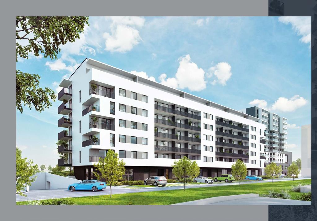 9 etap ii inwestycji Kolejny etap inwestycji, powstający w bezpośrednim sąsiedztwie pierwszego, obejmuje cztery siedmiokondygnacyjne, spójne architektonicznie budynki.
