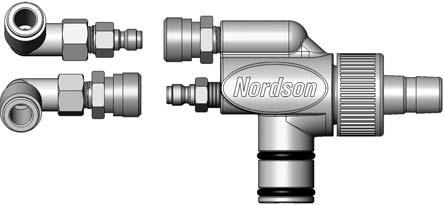 Konfiguracja systemu 2-9 Niebieski w¹ o œrednicy 8 mm (powietrze atomizuj¹ce) Szybkoz³¹cze Uchwyt zwê ki Czarny w¹ o œrednicy 8 mm (Powietrze pompuj¹ce) W¹ proszkowy Rysunek 2-8 Pod³¹czenie pompy.