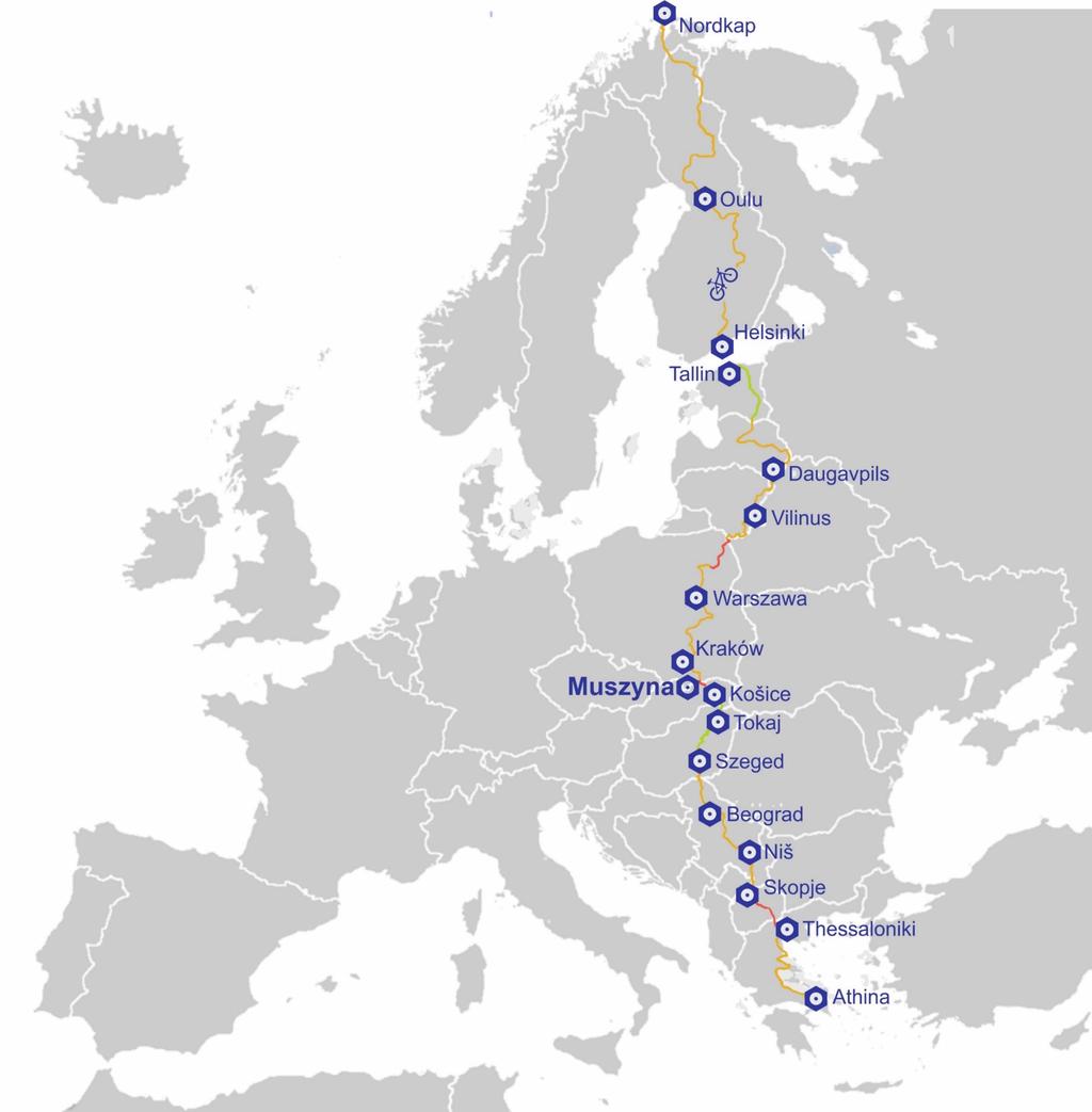 Planowane inwestycje EuroVelo 11 Nowy produkt turystyczny - odcinek transeuropejskiej trasy rowerowej EuroVelo11 - Preszów - Muszyna - Mniszek nad Popradem Budowa