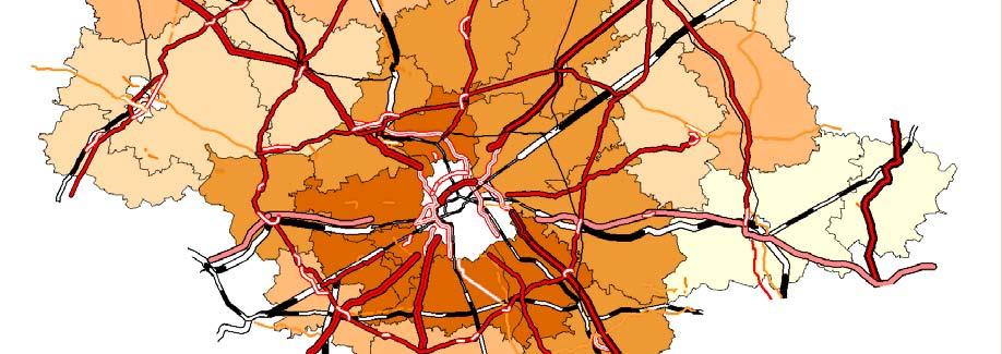 Mapa 3. Wskaźnikowe rangi dochodów własnych powiatów woj.