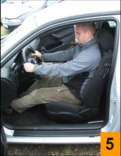 Ocena ryzyka powstania przeciążenia narządu ruchu w pojeździe marki Volkswagen Golf 1999 z wykorzystaniem metody RULA (źródło: [13] na podstawie danych zespołu badawczego) Volkswagen GOLF z 1999 r. L.