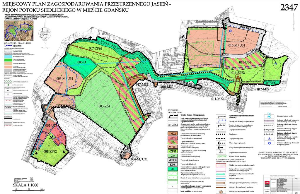 Projekt planu Teren przynależny Dojście do os.