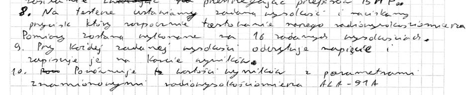 wykonanie pomiarów i ich interpretacja.