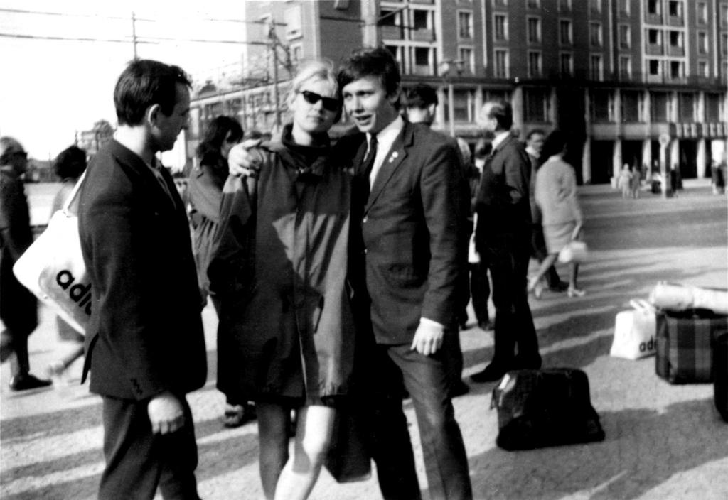 DREZNO, VI.1967 r. pożegnanie po jednym z wyjazdów na zawody.