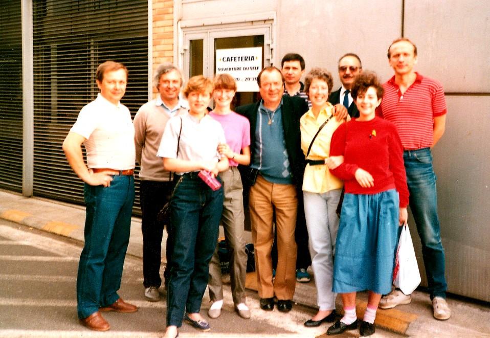 Jacek Kietrzyń, Tomek Gorząd, Paweł Krawczyk i Krzysiek Rosseger. FRANCJA Tuluza, maj 1985 r.
