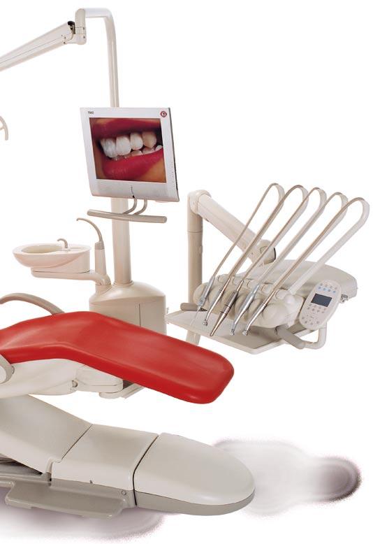 A-DEC 500 wspó pracuje z RTG, radiografià cyfrowà, kamerà wewnàtrzustnà (wraz z oprogramowaniem) obrotowe