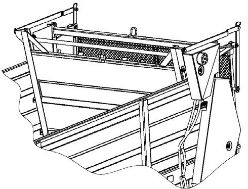 1.3 Wyposażenie dodatkowe (OPCJA wyposażenie opcjonalne) a) Tylna ściana hydrauliczna (OPCJA) 1