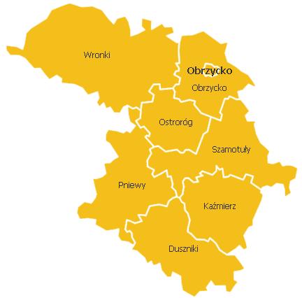 W S T Ę P Powiat szamotulski leży w środkowo - zachodniej części województwa wielkopolskiego i jest powiatem wewnętrznym, graniczącym z 5 powiatami: czarnkowsko-trzcianeckim, międzychodzkim,