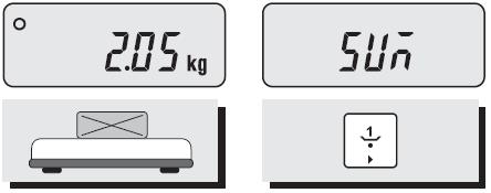5.7 Funkcja sumowania wskazań Funkcja sumowania ważeń umożliwia odczyt sumy wskazań masy dla kilku ważeń oraz iinformacji o ilości wazeń których wskazania
