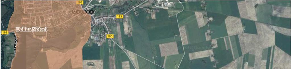 Mapa Nr 2. Usytuowanie przedsięwzięcia względem najbliższego obszaru chronionego przyrodniczo. Mapa Nr 3.