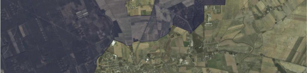 odległości około 1,5 km na północ.