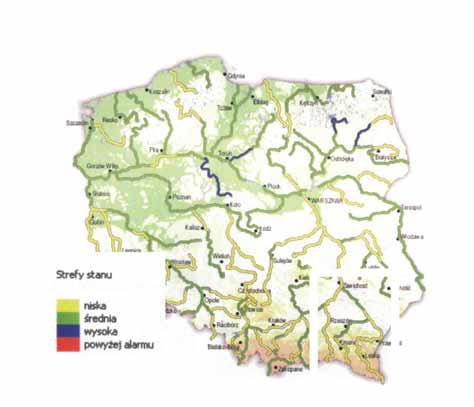 2.2. Ocena warunków hydrologicznych w głównych rzekach województwa podkarpackiego w okresie kwiecień lipiec w 2007 r.