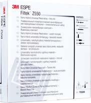 STOMATOLOGIA ZACHOWAWCZA 990 pln FILTEK Z550 ZESTAW 8X 4G Zestaw zawiera: 8 strzykawek (A1, A2, A3, A3.
