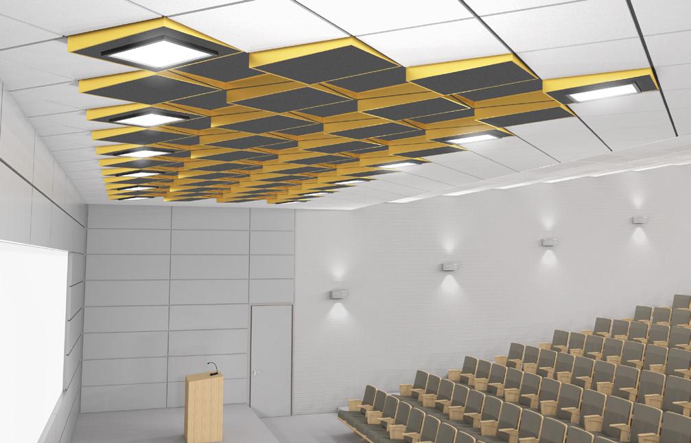 Dźwięk i akustyka wnętrz pełnią zasadniczą rolę w pomieszczeniach typu sale konferencyjne, sale wykładowe, studia nagrań, sale koncertowe itp.