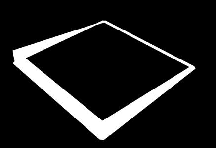 Leaning the panels in two planes using prevents flutter echo.