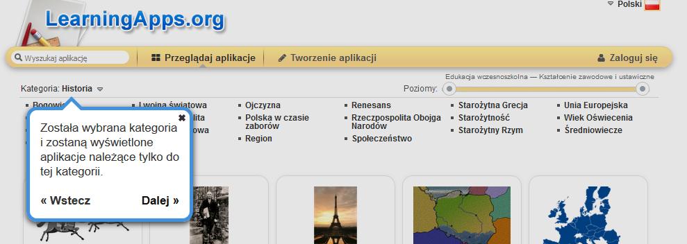 Została wybrana kategoria i