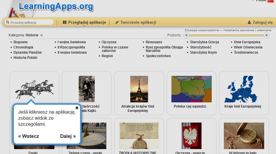 Portale z grami edukacyjnymi Klikając na