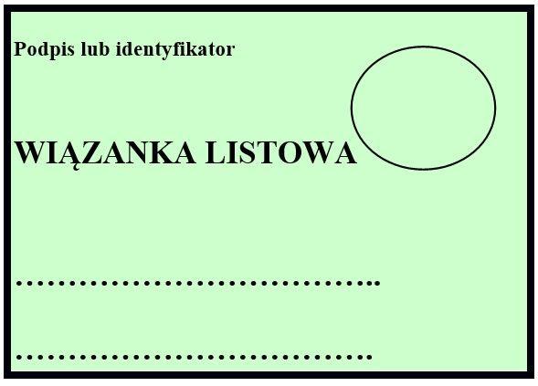 Która kartka adresowa zostanie dołączona do wiązanki zawierającej