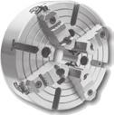 UWYTY TOKRSKI Z NIZLŻNYM NSTWINIM SZZĘK INPNNT UKS Uchwyt z niezależnym nastawieniem szczęk, szczęki jednolite YLINRYZN YLINRIL Independent chucks with cylindrical mount, onepiece jaws Planscheiben