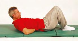 Zestaw ćwiczeń ĆWICZENIA MIĘŚNI STABILIZUJĄCYCH I WZMACNIAJĄCYCH KRĘGOSŁUP LĘDŹWIOWY 1a 1b ĆWICZENIE 1 Pozycja wyjściowa: Leżenie na plecach.