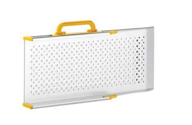 192 Rotory i rampy rampy rampa Meyra 9 perforowanych ramp aluminiowych wysoka jakość wykonania ergonomiczne uchwyty w jaskrawym kolorze z blokadą złożenia na czas transportu składane lub rozsuwane