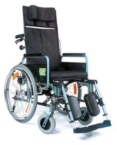 Katalog produktów 2019 83 recliner extra nr katalogowy VCWK702 wózek inwalidzki specjalny wózek typu recliner z możliwością odchylania oparcia od pozycji siedzącej do leżącej rama aluminiowa o
