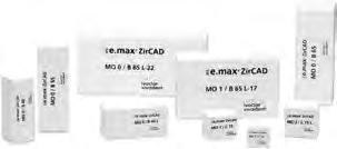 IPS E.MAX ZIRCAD Bloki z tlenku cyrkonu stabilizowane itrem, służące do wykonania struktur koron i mostów wskazanych do licowania metodą odbudowy warstwowej. zestaw 2150 pln 4X IPS E.
