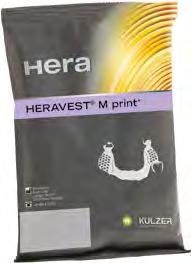 590 pln HERAVEST M PRINT+ Drobnoziarnista, niezawierająca fosforanów, niezwykle precyzyjna masa osłaniająca przeznaczona do odlewania drukowanych obiektów z tworzyw sztucznych.