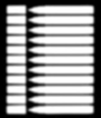 pojemność TO374-10 biały ścięty 8x15 mm 25 g TO374-1 niebieski ścięty 8x15 mm 25 g TO374-3 czerwony ścięty 8x15 mm 25 g TO374-2 czarny ścięty 8x15 mm 25 g