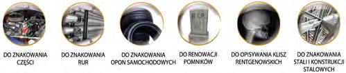 ARKER OLEJOWY AXX 270 Odporny na wysoką temperaturę do 300 C Do zaznaczania i dekorowania na papierze, plastiku, szkle, metalu, ceramice, skórze itp.