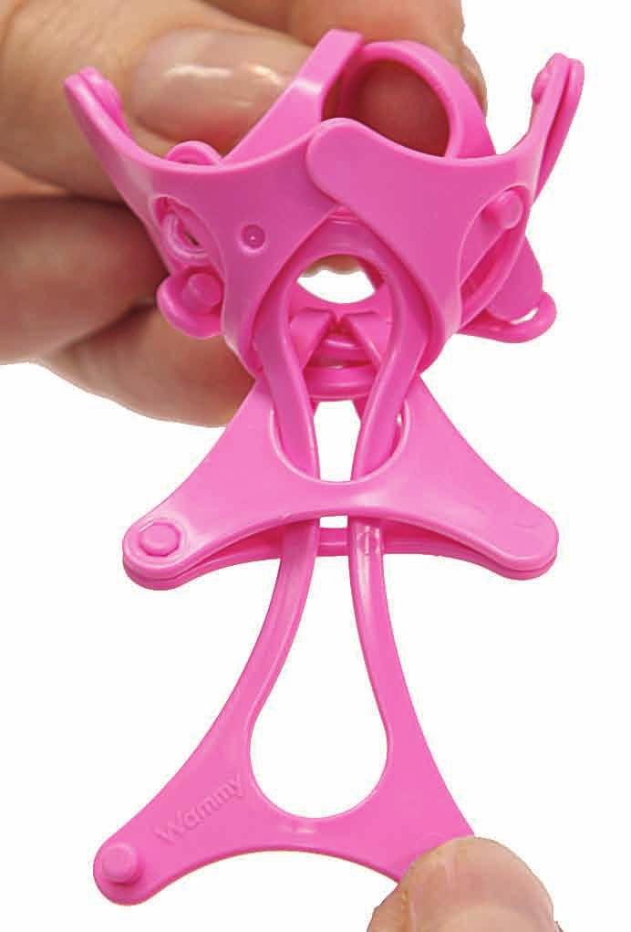 Turn the ballerina upside down so it looks like
