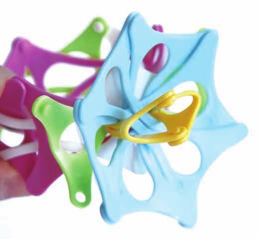Mixi over and clip the ends together.