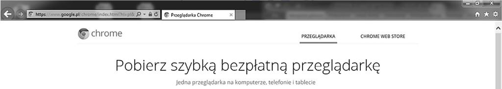na środku ekranu Pobierz Chrome Oficjalna strona