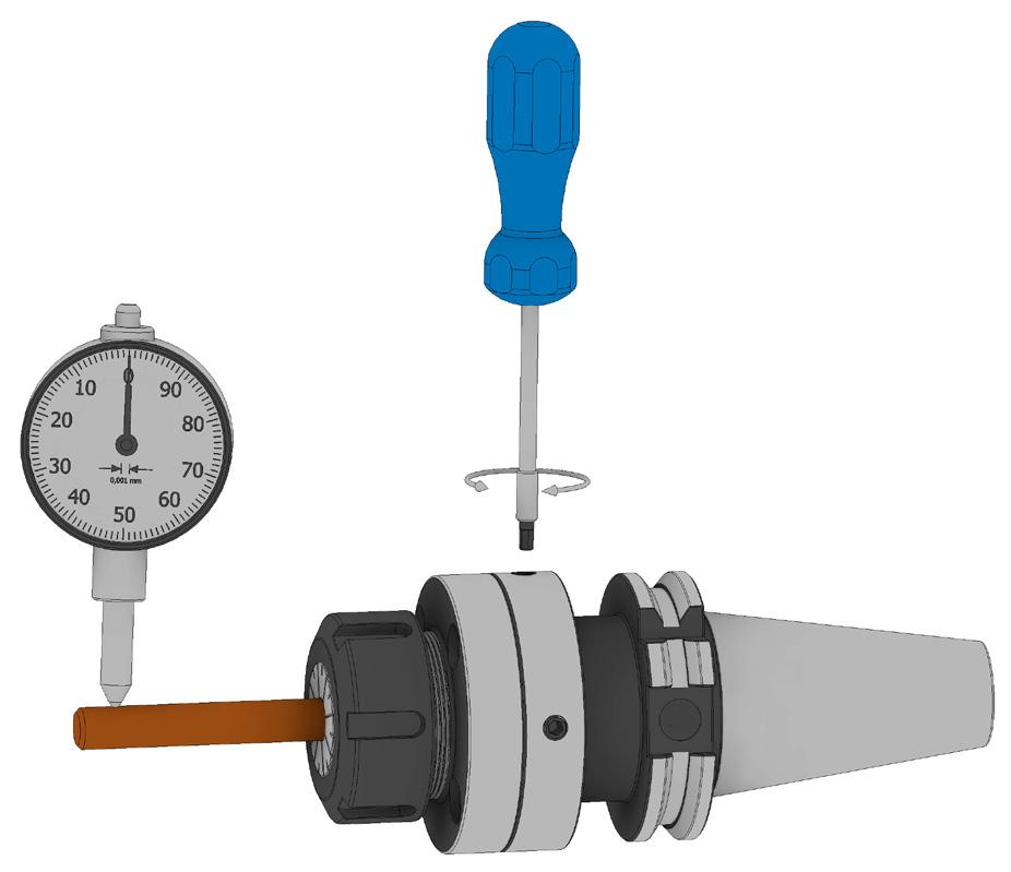 Precyzyjna oprawka MICRO-TECH Adjustable MICRO-TECH toolholder, adjustable radial and axial