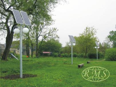 Lampa solarna Jupiter 2x8L Firma RMS Polska zajmuje się doradztem technicznym, projektoaniem, produkcją i montażem kompletnych instalacji.