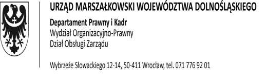 Sprawozdanie z posiedzenia Nr 79/V/16 Zarządu Województwa Dolnośląskiego w dniu 4 maja 2016 roku Przyjęcie porządku obrad. Informacja o wnioskach oraz uchwałach podjętych w trybie obiegowym: 1.