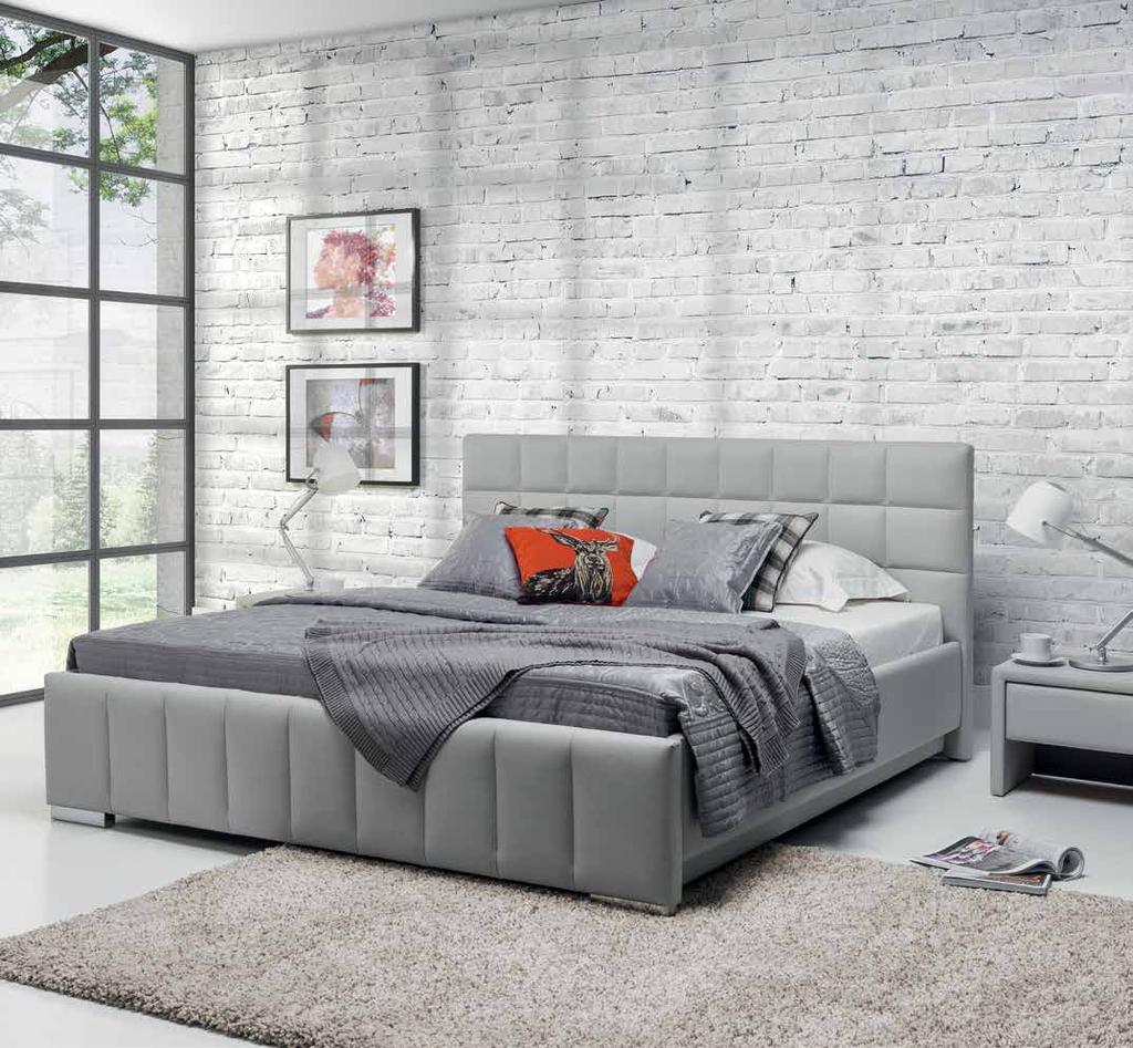 KALIPSO łóżko tapicerowane Dodatkowe wyposażenie Do łóżka KALIPSO doskonale pasuje stolik nocny Standard z kolekcji mebli uzupełniających NEW ELEGANCE.