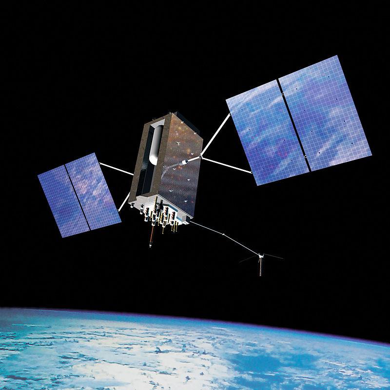 A NavstarGPS satellite undergoing pre-launch testing. https://en.wikipedia.org/wiki/list_of_gps_satellites GPS Block IIIA satellite in orbit. Degradacje sygnału.