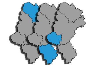 Częstochowy, Bielska-Białej, Rybnika wraz z ich obszarami funkcjonalnymi, obejmującymi całe obszary subregionów OSI - Obszary Strategicznej